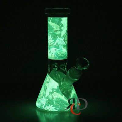 WATER PIPE BEAKER GLOW IN DARK WP1095 1CT